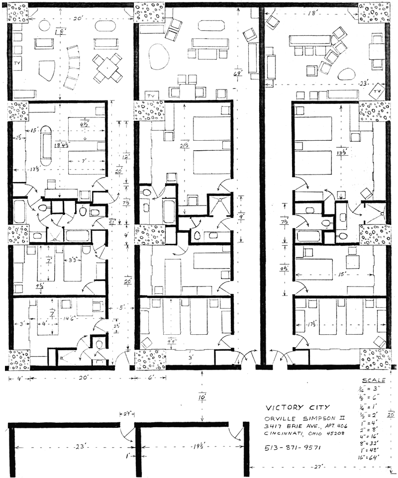 Victory City Tour Floor Plan Of Three Bedroom Apartments