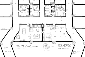Floor Plan of Small Residential Bldg.